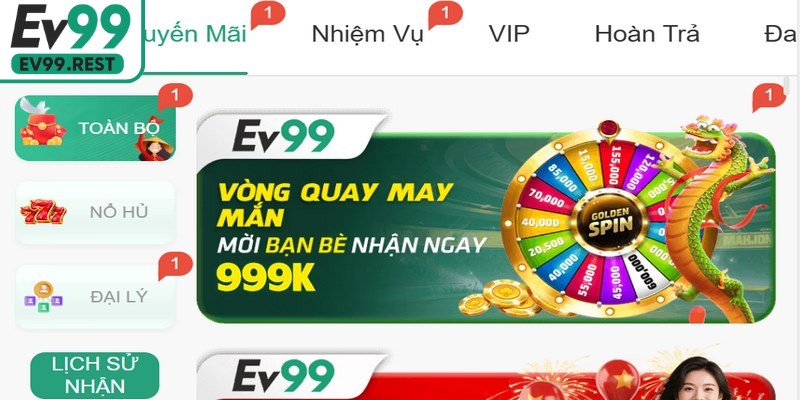Những tính năng thú vị khi đăng nhập EV99 