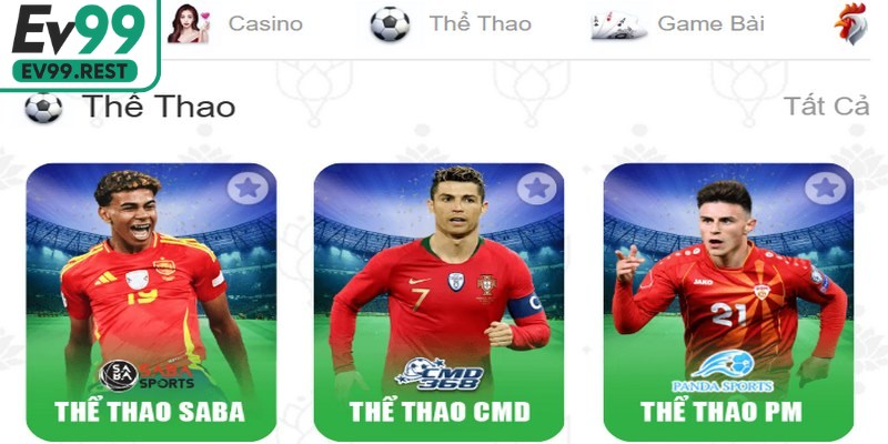 EV99 mang đến trải nghiệm cá cược thể thao vượt trội