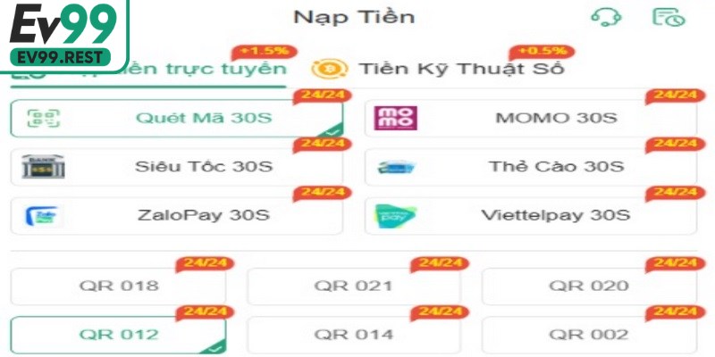 Nền tảng mang đến đa dạng phương thức giao dịch cho người chơi