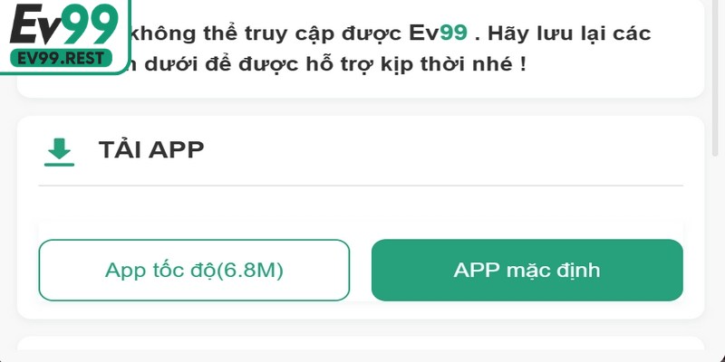 Làm sao để tải app EV99 đúng link nhà cái 